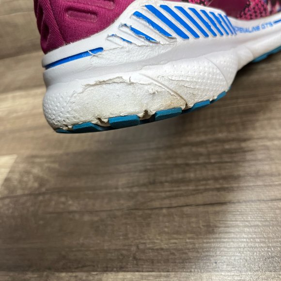 Brooks Adrenaline GTS 22 Pink Leopard Womens US Size 10 EUR 42 Running Shoes - Picture 14 of 15
